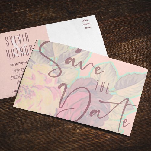 Save the Date Postcard Template