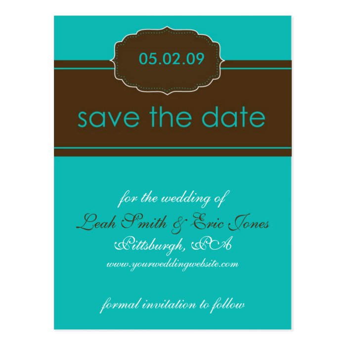 Save the Date Postcard TEMPLATE