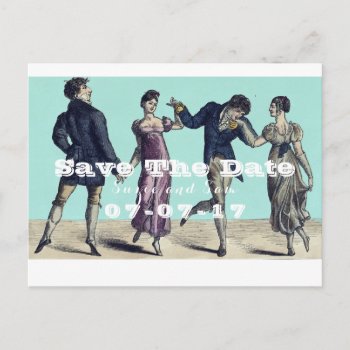 Save The Date Postcard  Unique Wedding  Quirky Announcement Postcard by LestYeForget at Zazzle