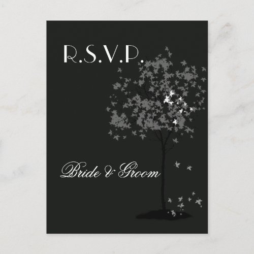 Save the date postcards tree branches