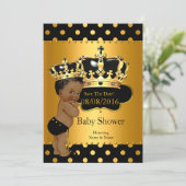 Save The Date Prince Baby Shower Ethnic (Standing Front)