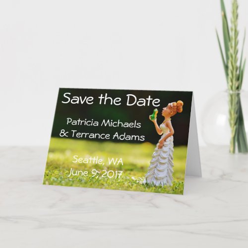 Save the Date Princess Frog Announcement Card