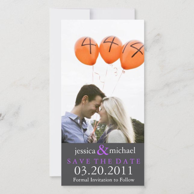 Save the Date | Purple (Front)