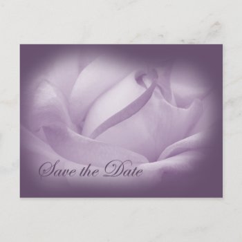 Save The Date - Purple Passion Announcement Postcard by AJsGraphics at Zazzle