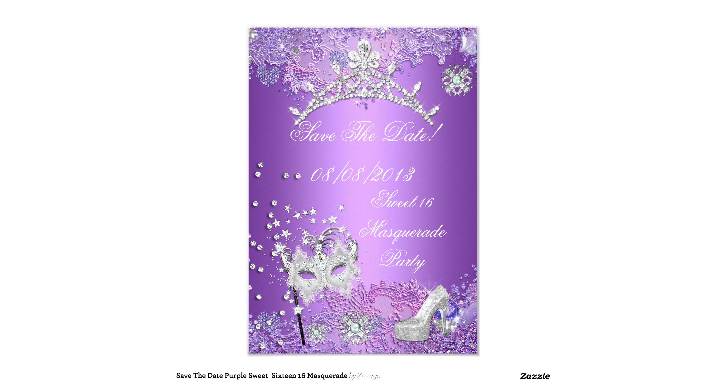 Sweet 16 Save The Date Invitations 6