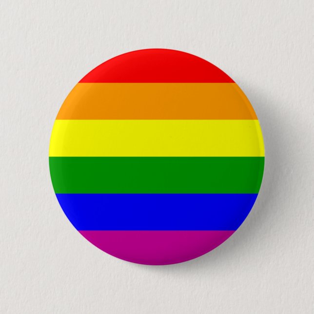 Save the Date/Rainbow Wedding/Gay Pride Button (Front)