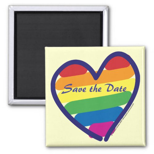 Save the DateRainbow WeddingGay Pride Magnet