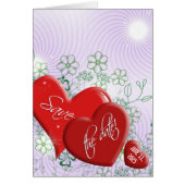 Save the Date red hearts (Front)