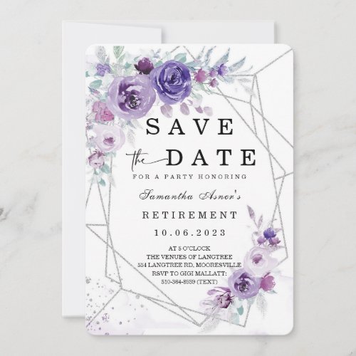 Save the Date  Retirement Invitation