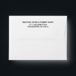Save the Date Return Address Envelope<br><div class="desc">Print a return address on your envelopes for your skyline save the date! Click on "Customize It" to change the font,  size,  color,  and placement of the text.</div>