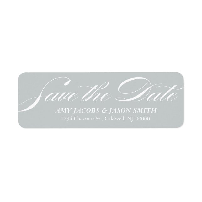 Save the Date Return Address Labels (Front)