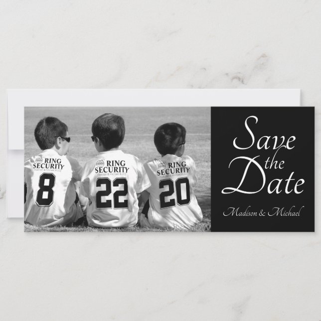 Save the Date Ring Bearer Photo Cards (Front)