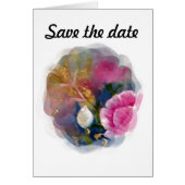 SAVE THE DATE Rose bud (Front)