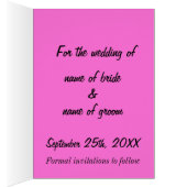 SAVE THE DATE Rose bud Cards (Inside (Right))
