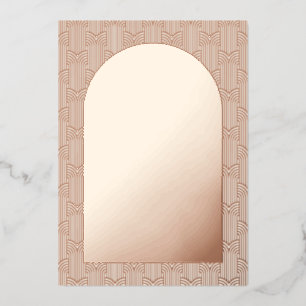 Save The Date Rose Gold Foil Card