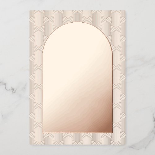 Save The Date Rose Gold Foil Card