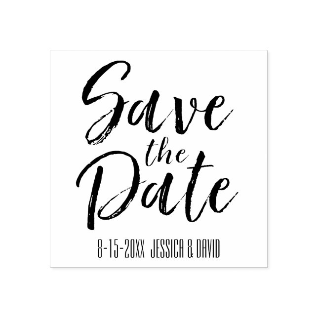 Save the Date Rubber Stamp (Imprint)