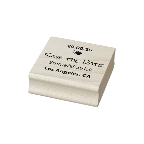 Save The Date Rubber Stamp