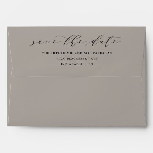 Save the Date Rustic Barn wood Pre_Addressed Envelope