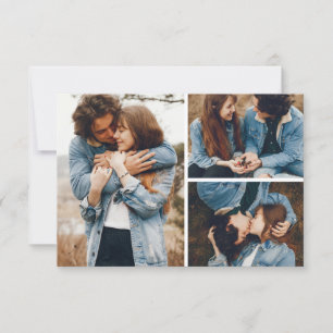 Save The Date Rustic Floral Skull Boho Photo Card