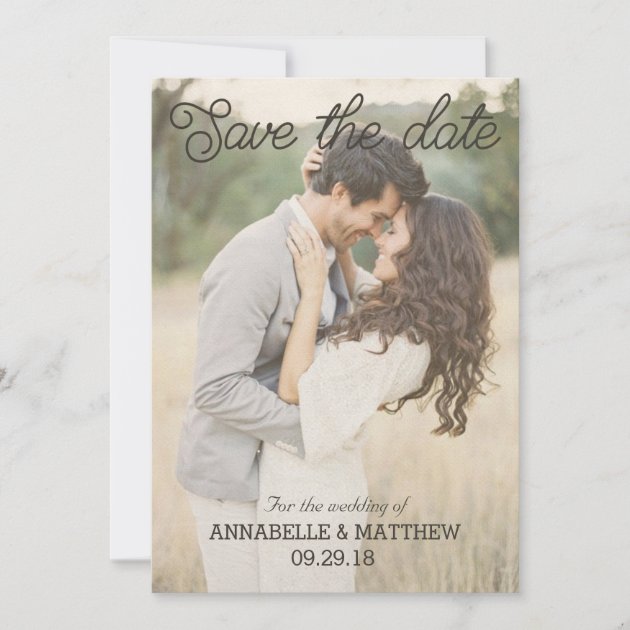 Save The Date Rustic Invitation Vintage