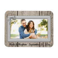 Save the Date Rustic Wooden with Photo