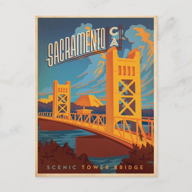 Save the Date | Sacramento, CA Announcement Postcard (Front)