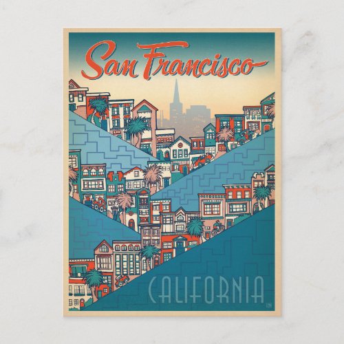 Save the Date  San Francisco CA Announcement Postcard