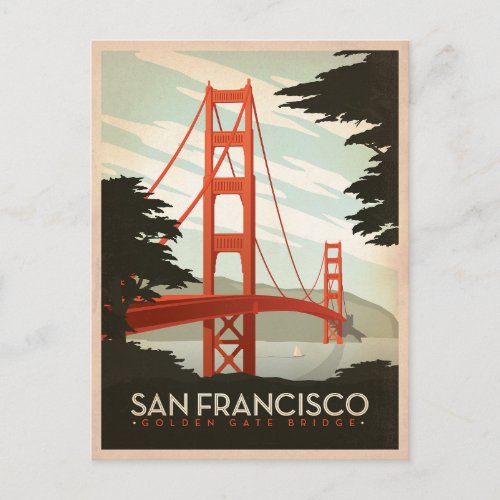 Save the Date  San Francisco CA _ Golden Gate 2 Announcement Postcard