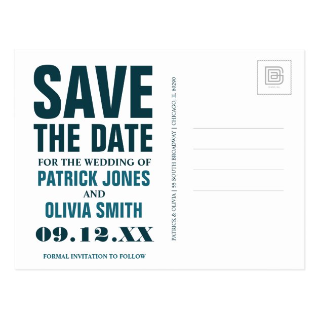 Save The Date | Savannah, GA Postcard