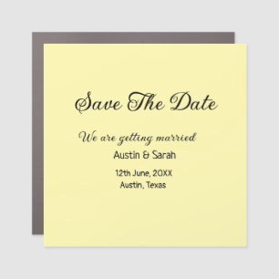Save the date scan QR wedding website modern text Car Magnet