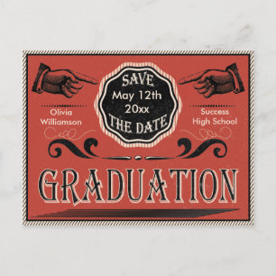 Save The Date School Graduation Postcard