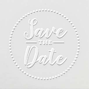 Save The Date Script Embosser