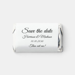 Save the Date script Wedding Announcement funny Hershey's Miniatures
