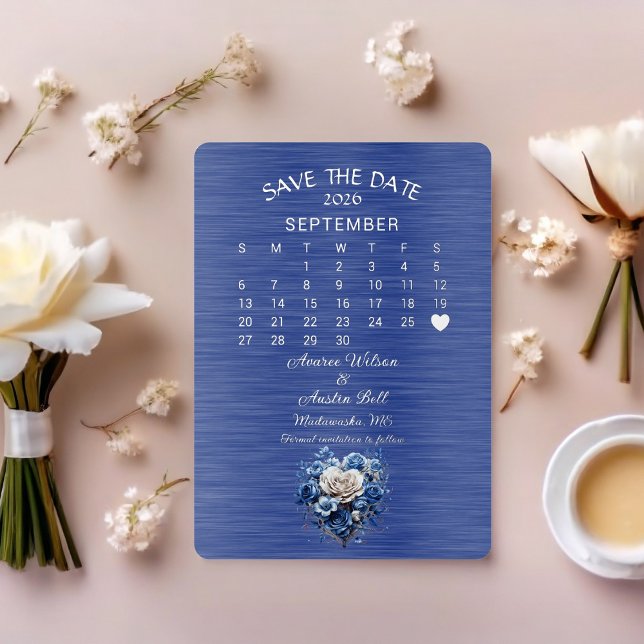 Save the Date September 2026 Wedding Foil Invitation (Creator Uploaded)