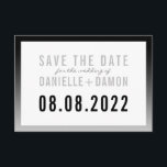 SAVE THE DATE simple block type modern black ombre RSVP Card<br><div class="desc">by kat massard >>> WWW.SIMPLYSWEETPAPERIE.COM <<< A fun coloured, bold type design for your SAVE THE DATES Love the design, but would like to see some changes - another color scheme, product, add a photo or adapted for a different occasion - no worries simply contact me, KAT@SIMPLYSWEETPAPERIE.COM I am happy...</div>