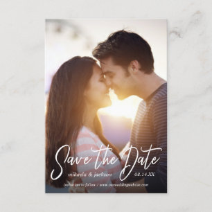 Save the Date Simple Script Wedding Announcement