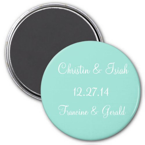 Save The Date Simple Single Color Magnet