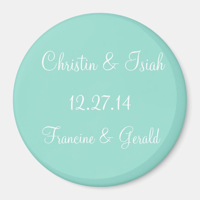 Save The Date Simple Single Color Magnet (Front)
