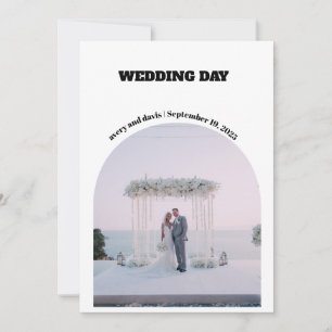 Save the Date Simple with Photo Invitation
