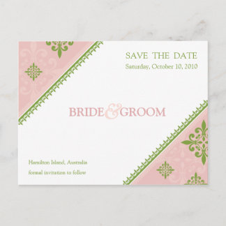 SAVE THE DATE :: slant 10 Announcement Postcard