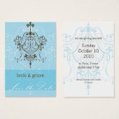 SAVE THE DATE SMALL :: chandelier (Front & Back)