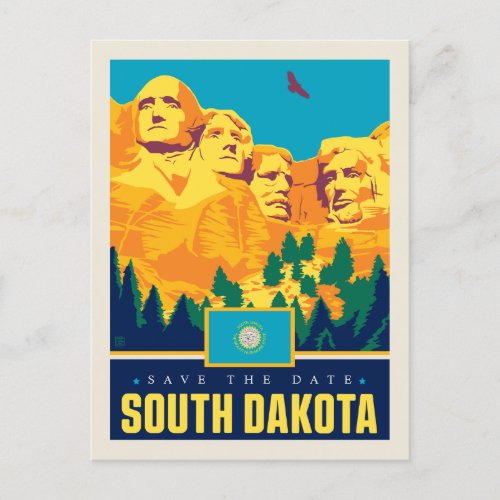 Save the Date  South Dakota Invitation Postcard