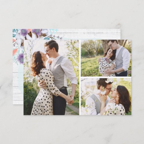 Save The Date Southern Cotton 3_Photo Wedding Card