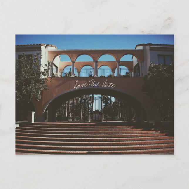 Save the Date Spanish Italian Villa Feel Card (Front)