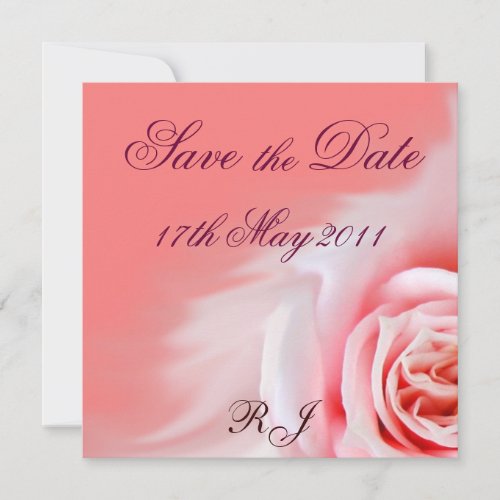 Save the Date square card Personalized Announcement