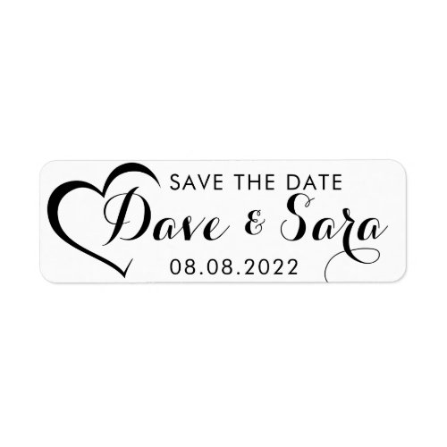 Save The Date Stamp Custom Wedding label