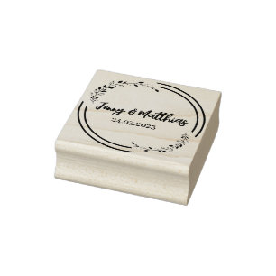 Save the date stamp, envelope adressing rubber stamp