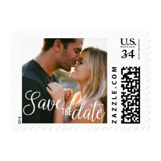 Save the date stamp wedding invitation