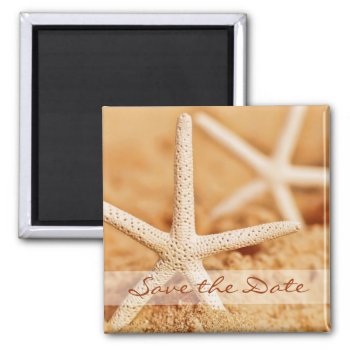 Save The Date Starfish Magnet by Meg_Stewart at Zazzle